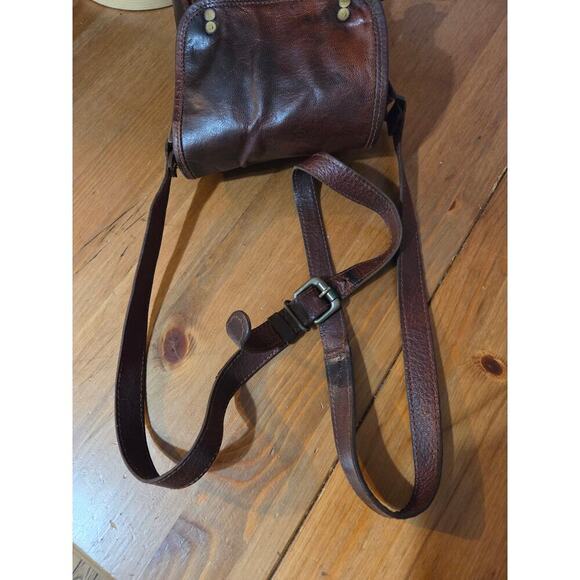 Vintage Handmade Goat Leather Satchel Messenger Crossbody Bag Med in Size - Picture 9 of 10